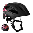 Cargar la imagen en la vista de la galería, Crazy Safety Bicycle helmet Black Heart / M (54-58cm) Heartbeat Stripes children's helmet with light