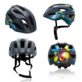 Cargar la imagen en la vista de la galería, Crazy Safety Bicycle helmet Graffiti Splash children's helmet with light