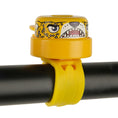Cargar la imagen en la vista de la galería, Crazy Safety Bicycle helmet Product bundle: Yellow leopard bicycle helmet, cycling gloves, lock, and leopard ring bell for children