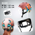 Cargar la imagen en la vista de la galería, Crazy Safety Bicycle helmet RAMPAGE skater bicycle helmet - Belle