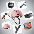 Cargar la imagen en la vista de la galería, Crazy Safety Bicycle helmet RAMPAGE skater bicycle helmet - Belle