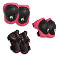 Cargar la imagen en la vista de la galería, Crazy Safety Product bundle: Pink dino bike helmet, protective gear, lock, and cycling gloves for kids.