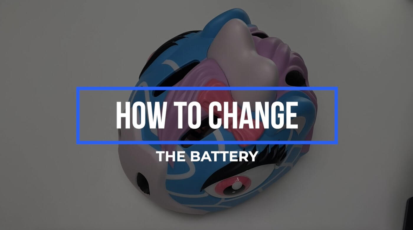 CHANGING THE BATTERY OF CRAZY SAFETY ANIMAL HELMET