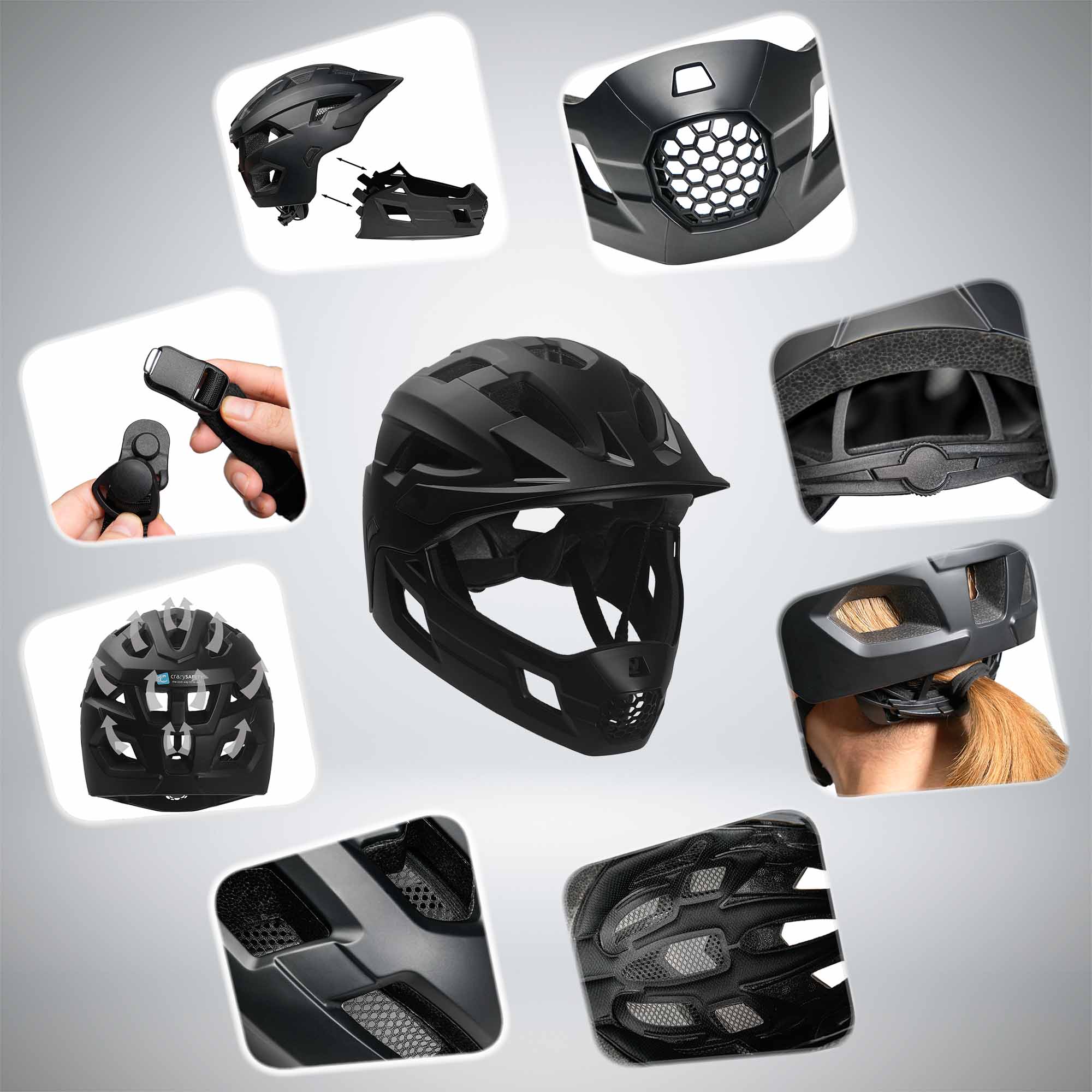 Casco integral para bicicleta TITAN