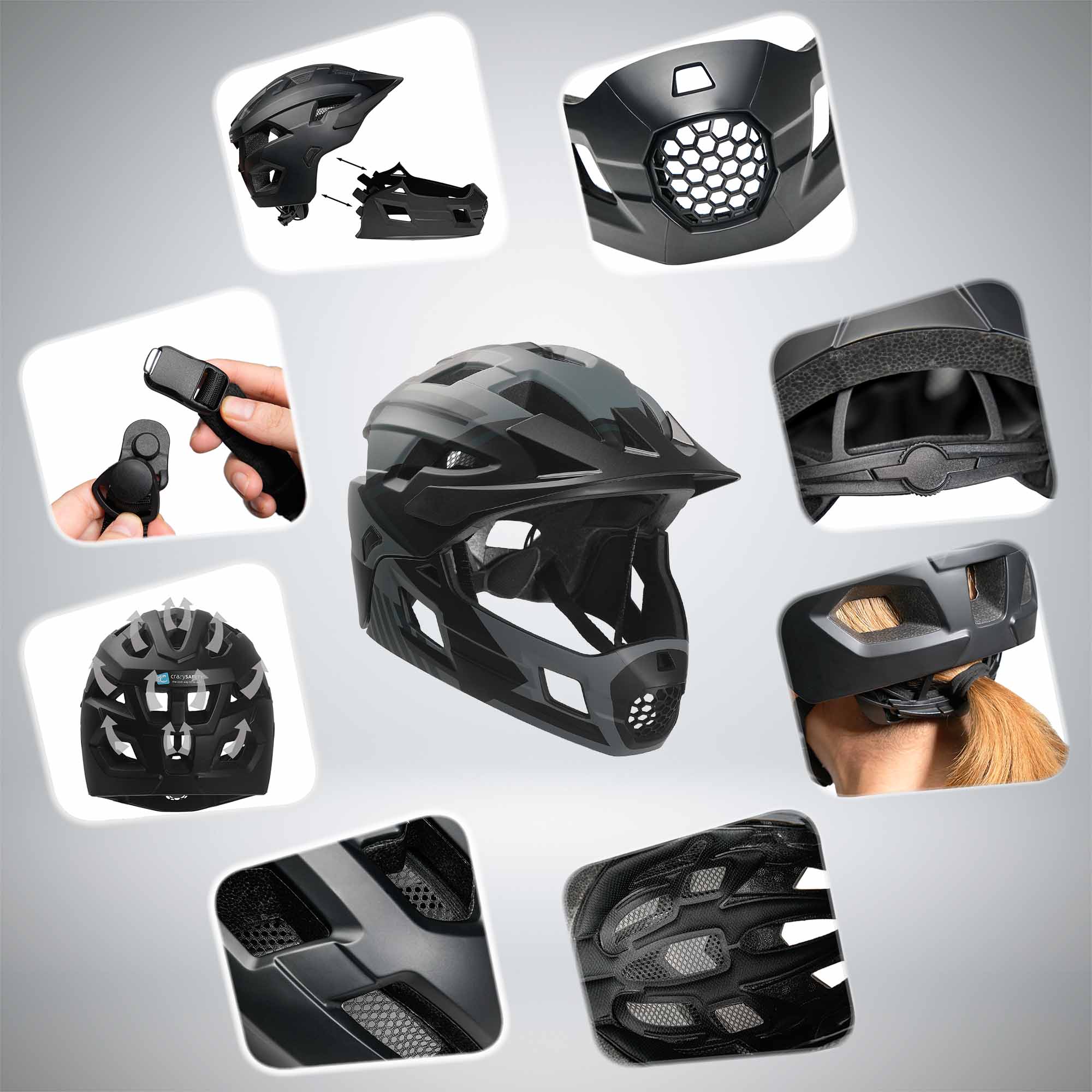 Casco integral para bicicleta TITAN