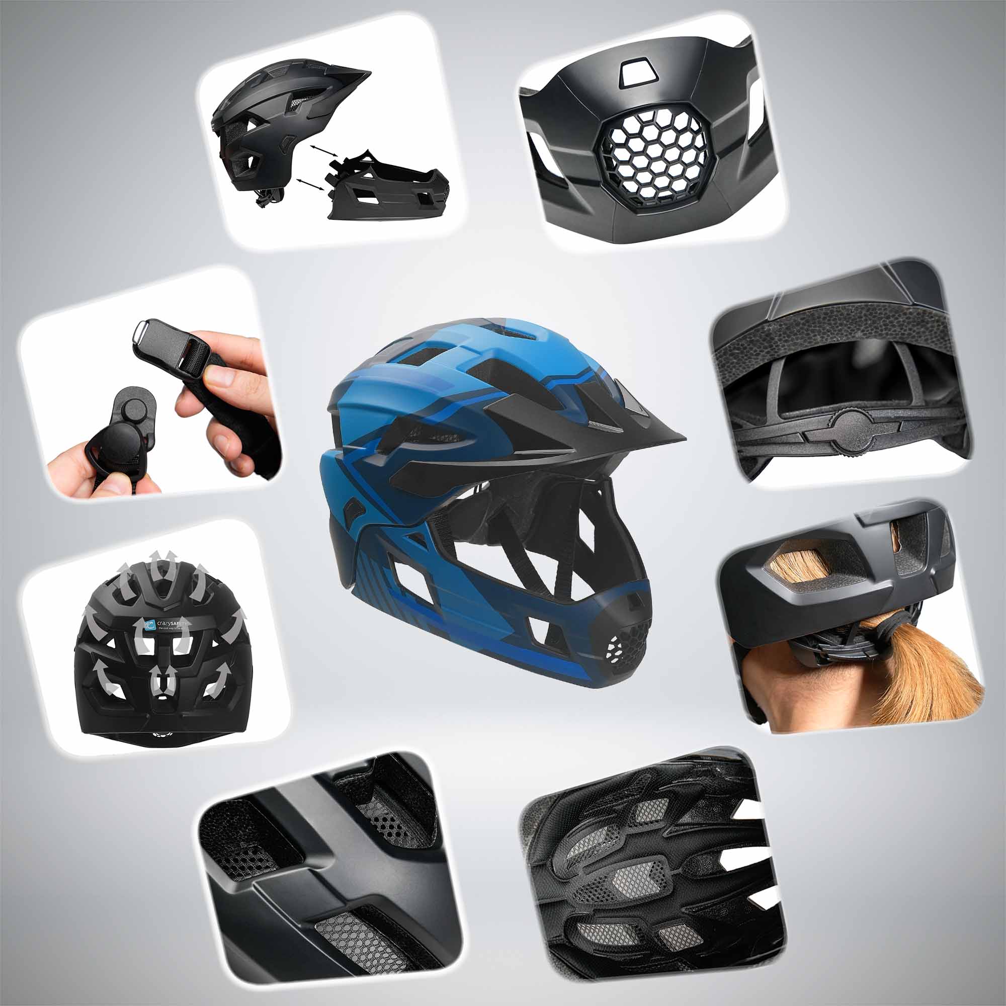 Casco integral para bicicleta TITAN