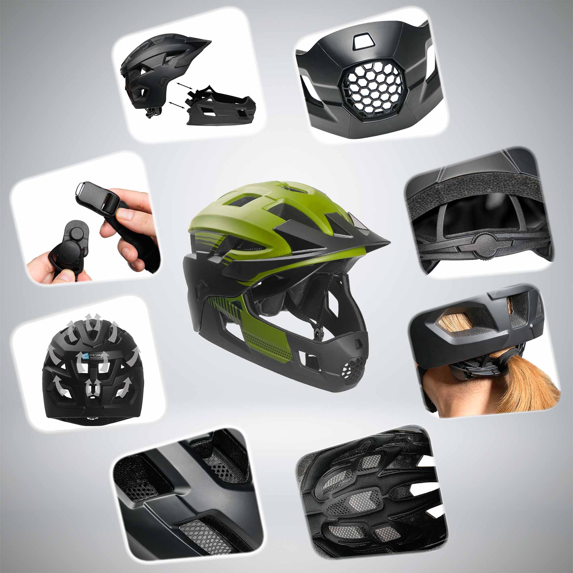 Casco integral para bicicleta TITAN