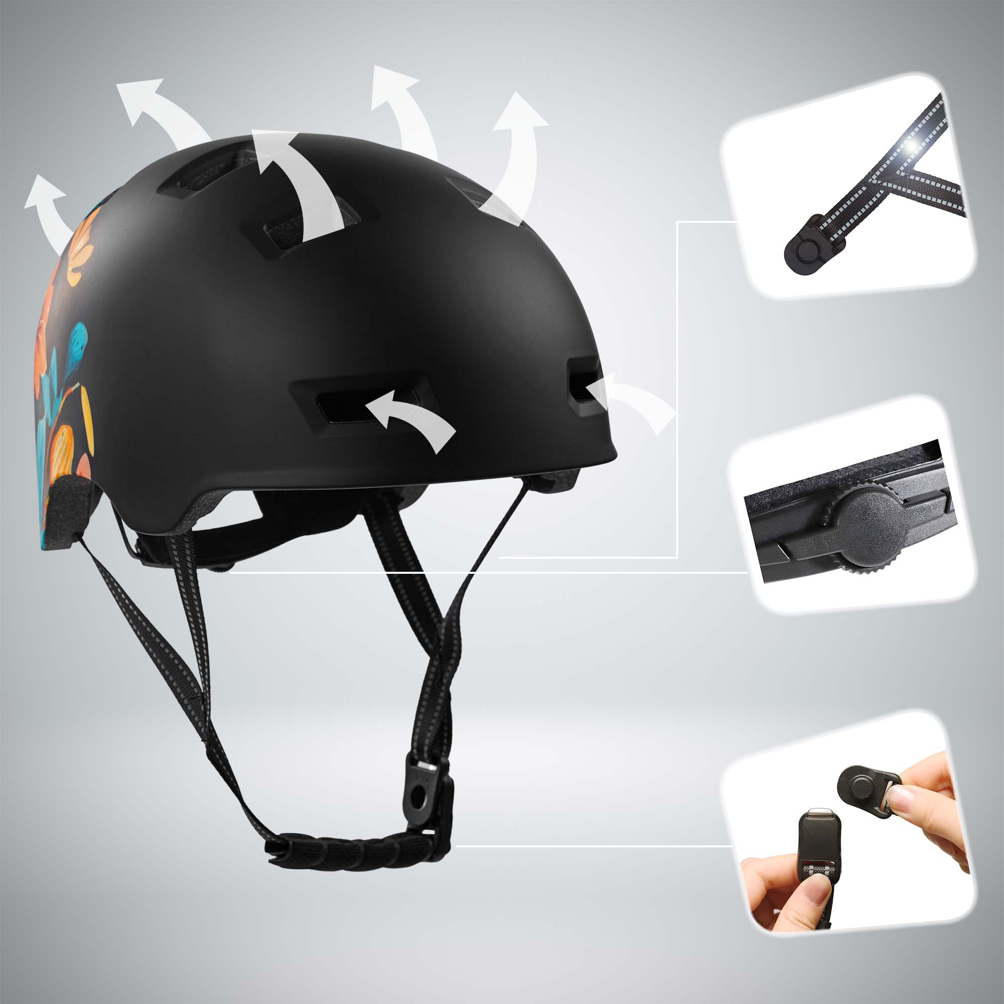 Casco de bicicleta para patinadores RAMPAGE - Belle