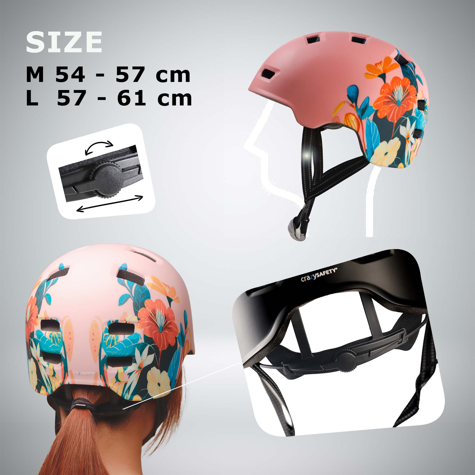 Casco de bicicleta para patinadores RAMPAGE - Belle