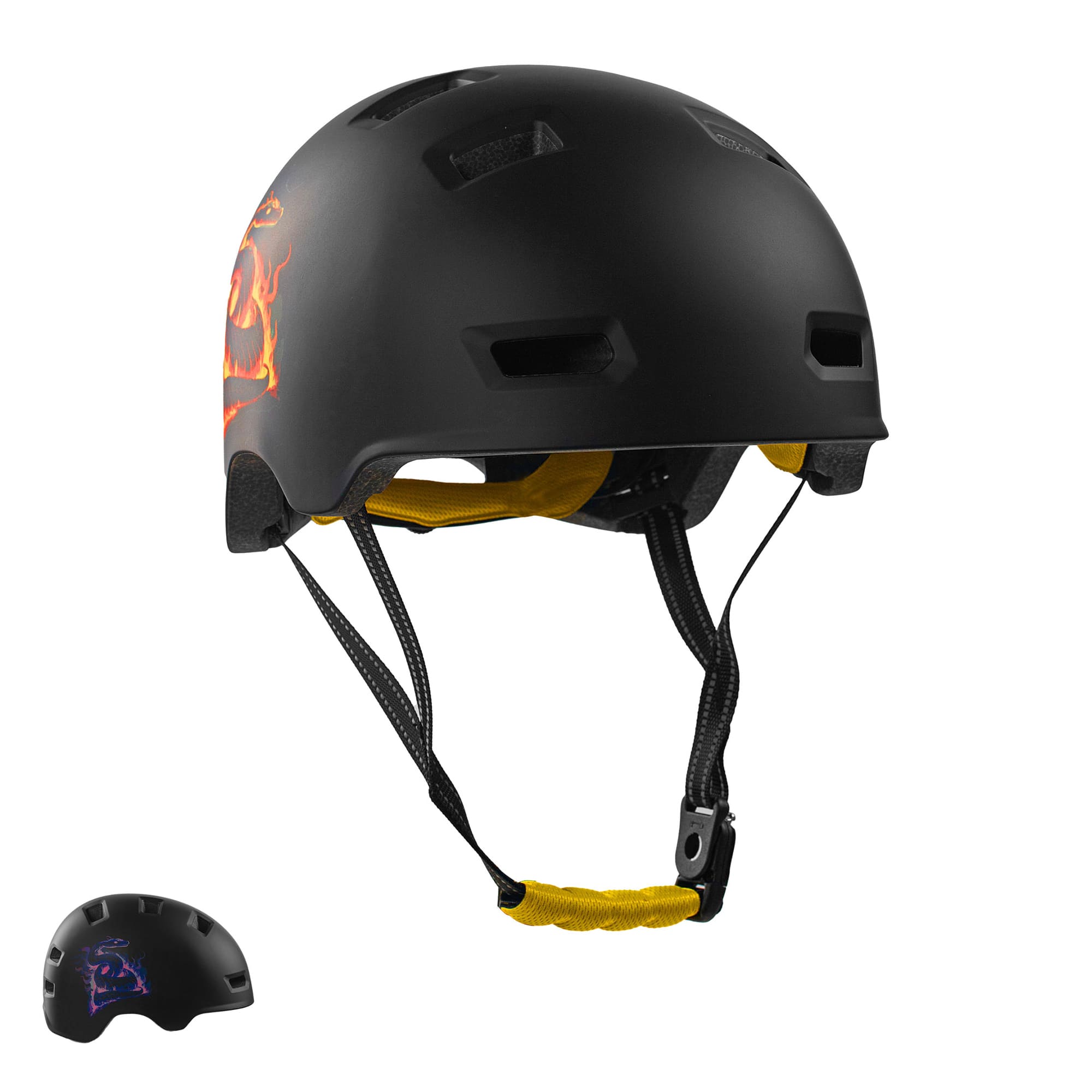 Casco de bicicleta para patinadores RAMPAGE - Jungle