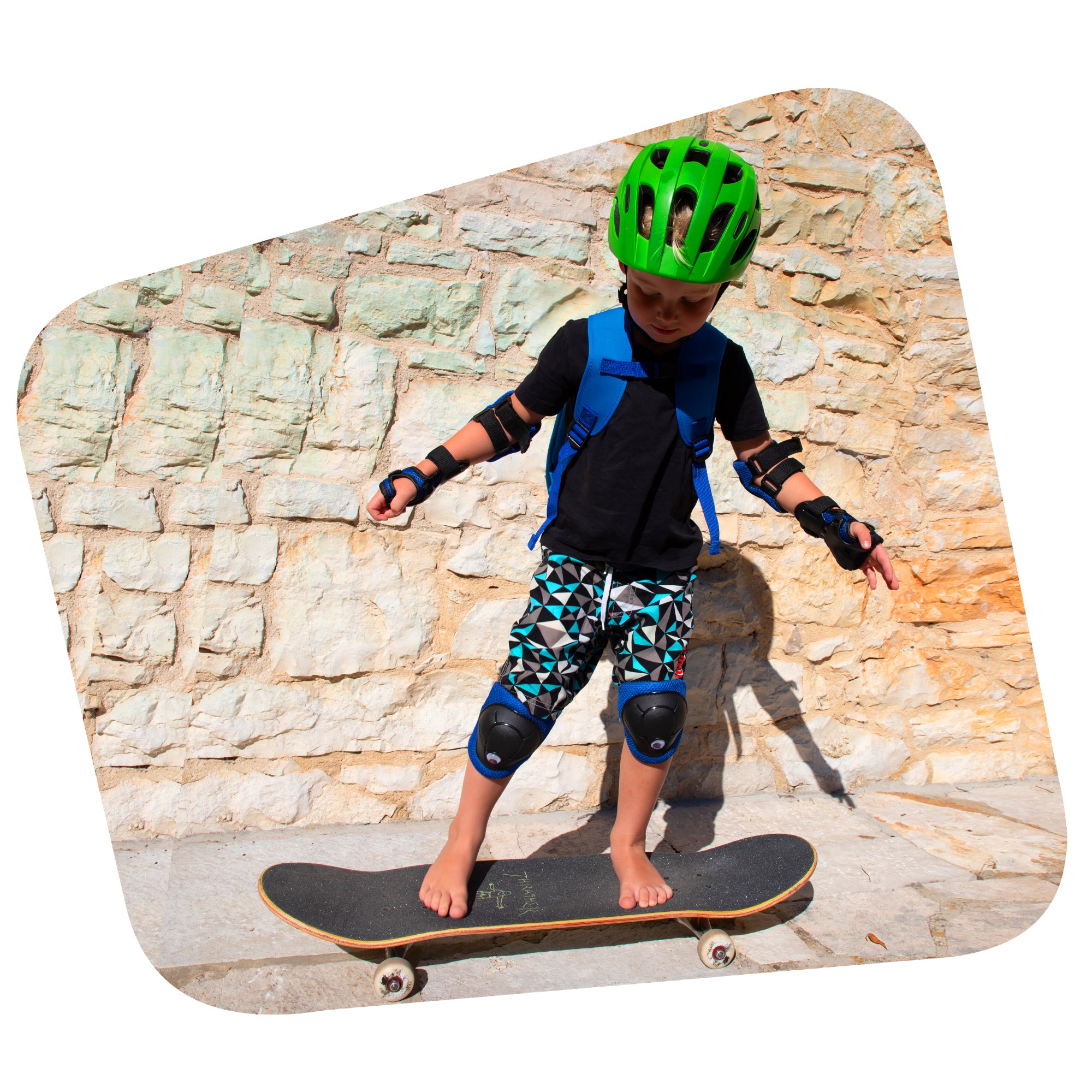 Casco infantil con luz Wild Brush