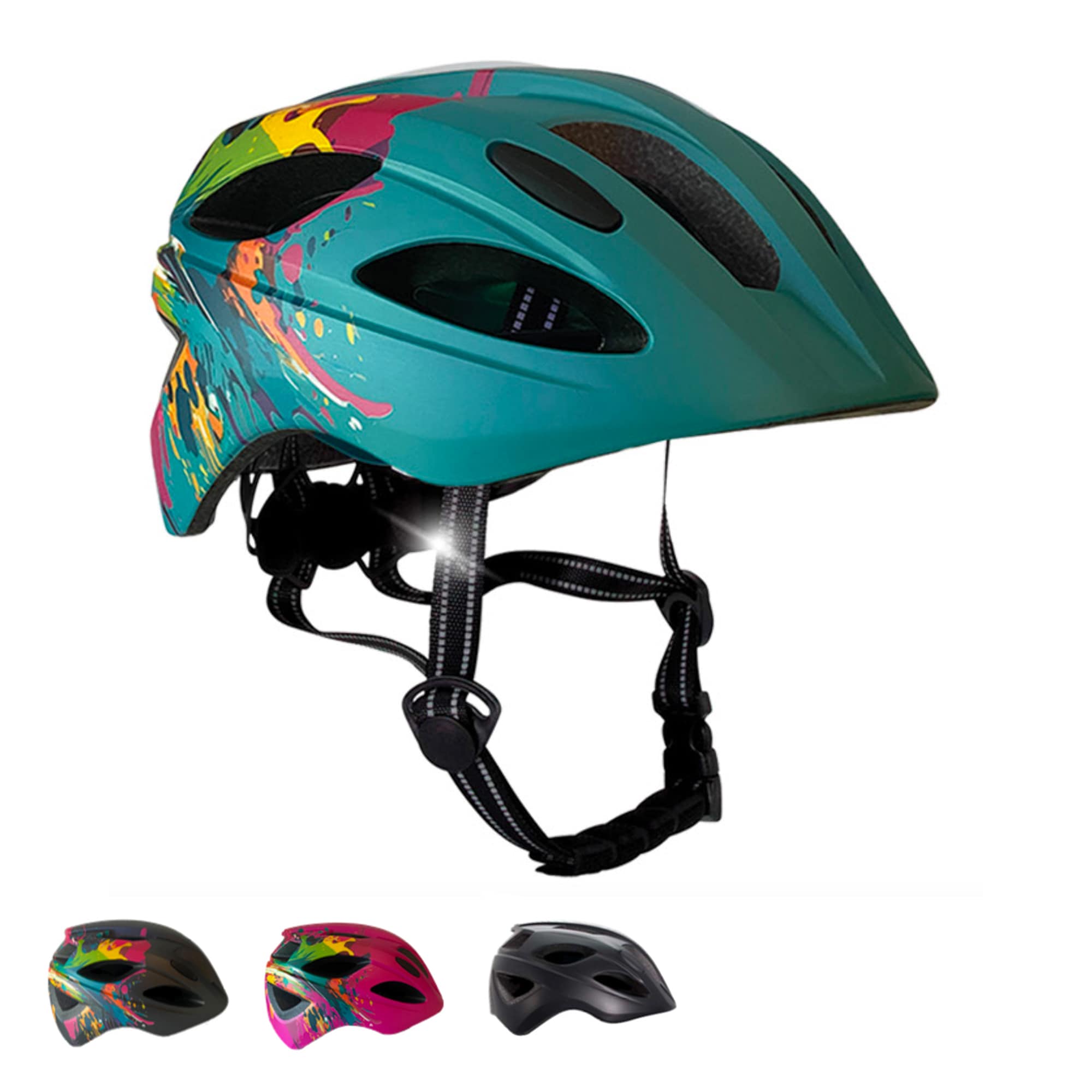 Casco infantil con luz Wild Brush