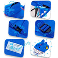 Cargar la imagen en la vista de la galería, Crazy Safety Backpack Blue Dinosaur backpack
