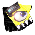 Cargar la imagen en la vista de la galería, Crazy Safety Bicycle gloves Yellow Cycling gloves with reflective eyes
