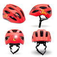 Cargar la imagen en la vista de la galería, Crazy Safety Bicycle helmet Friends children's helmet with light
