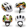 Cargar la imagen en la vista de la galería, Crazy Safety Bicycle helmet Graffiti Splash children's helmet with light
