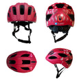 Cargar la imagen en la vista de la galería, Crazy Safety Bicycle helmet Heartbeat Stripes children's helmet with light
