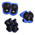 Cargar la imagen en la vista de la galería, Crazy Safety Bicycle helmet Product bundle: Blue dino bike helmet, protective gear, lock, and cycling gloves for kids.
