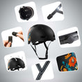 Cargar la imagen en la vista de la galería, Crazy Safety Bicycle helmet RAMPAGE skater bicycle helmet - Belle
