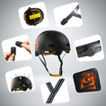 Cargar la imagen en la vista de la galería, Crazy Safety Bicycle helmet RAMPAGE skater bicycle helmet - Jungle
