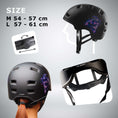 Cargar la imagen en la vista de la galería, Crazy Safety Bicycle helmet RAMPAGE skater bicycle helmet - Jungle
