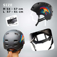 Cargar la imagen en la vista de la galería, Crazy Safety Bicycle helmet RAMPAGE skater bicycle helmet - Urban
