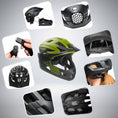 Cargar la imagen en la vista de la galería, Crazy Safety Bicycle helmet TITAN fullface bicycle helmet
