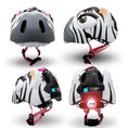 Cargar la imagen en la vista de la galería, Crazy Safety Bicycle helmet White / S (49-55cm) Zebra bicycle helmet
