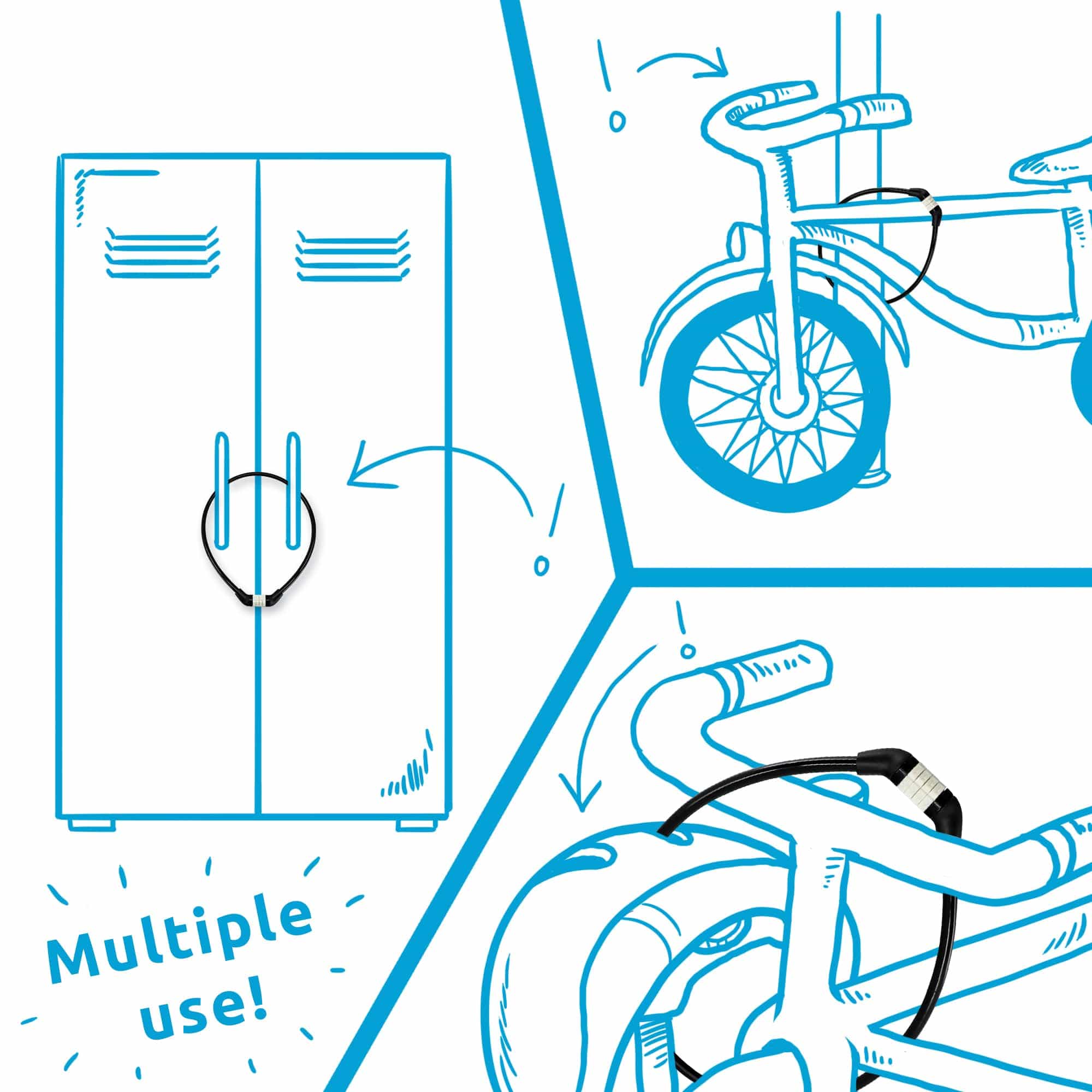 Crazy Safety Bicycle lock Code lock