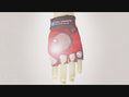 Reproducir el video en la vista de la galería, Red Comfortable and Stylish Bicycle Gloves for Kids with Reflective Eye Design, Offering Safety and Fun on Every Ride
