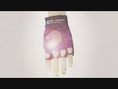 Reproducir el video en la vista de la galería, Purple Comfortable and Stylish Bicycle Gloves for Kids with Reflective Eye Design, Offering Safety and Fun on Every Ride
