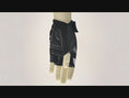 Reproducir el video en la vista de la galería, Black Comfortable and Stylish Bicycle Gloves for Kids with Reflective Eye Design, Offering Safety and Fun on Every Ride
