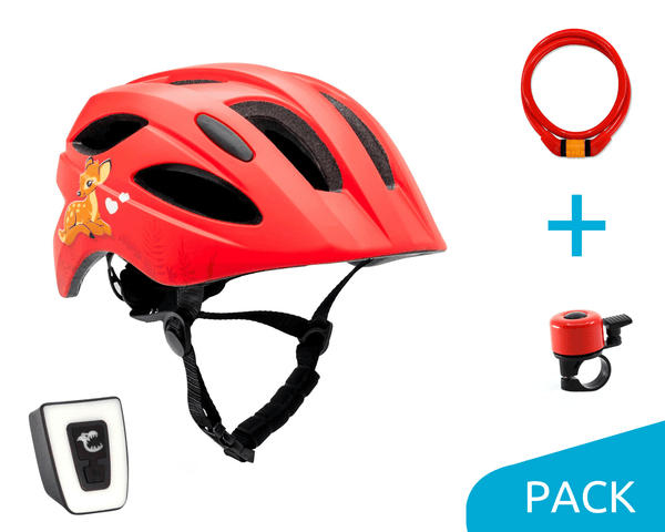 Cute Bicycle Helmet - Red Pack